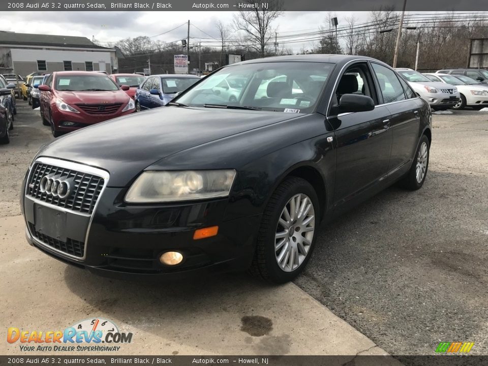 2008 Audi A6 3.2 quattro Sedan Brilliant Black / Black Photo #2