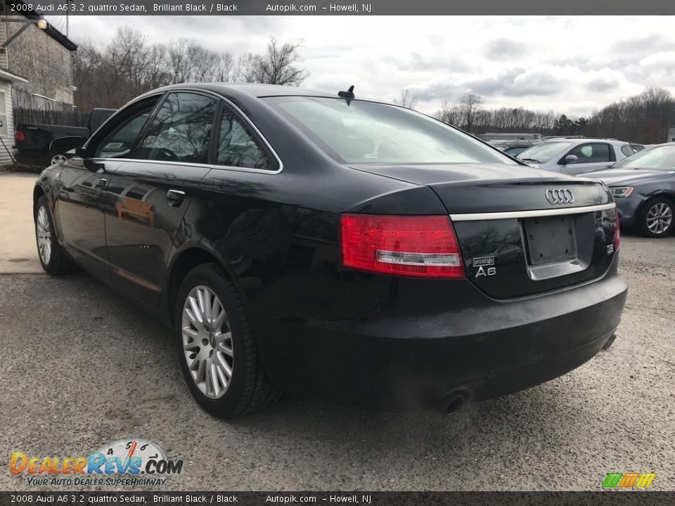 2008 Audi A6 3.2 quattro Sedan Brilliant Black / Black Photo #4