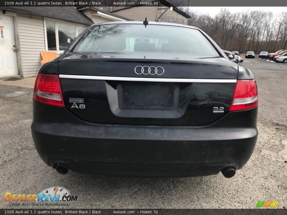 2008 Audi A6 3.2 quattro Sedan Brilliant Black / Black Photo #5