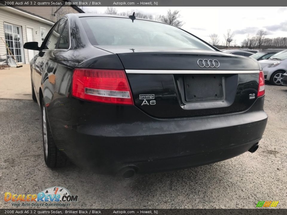 2008 Audi A6 3.2 quattro Sedan Brilliant Black / Black Photo #6