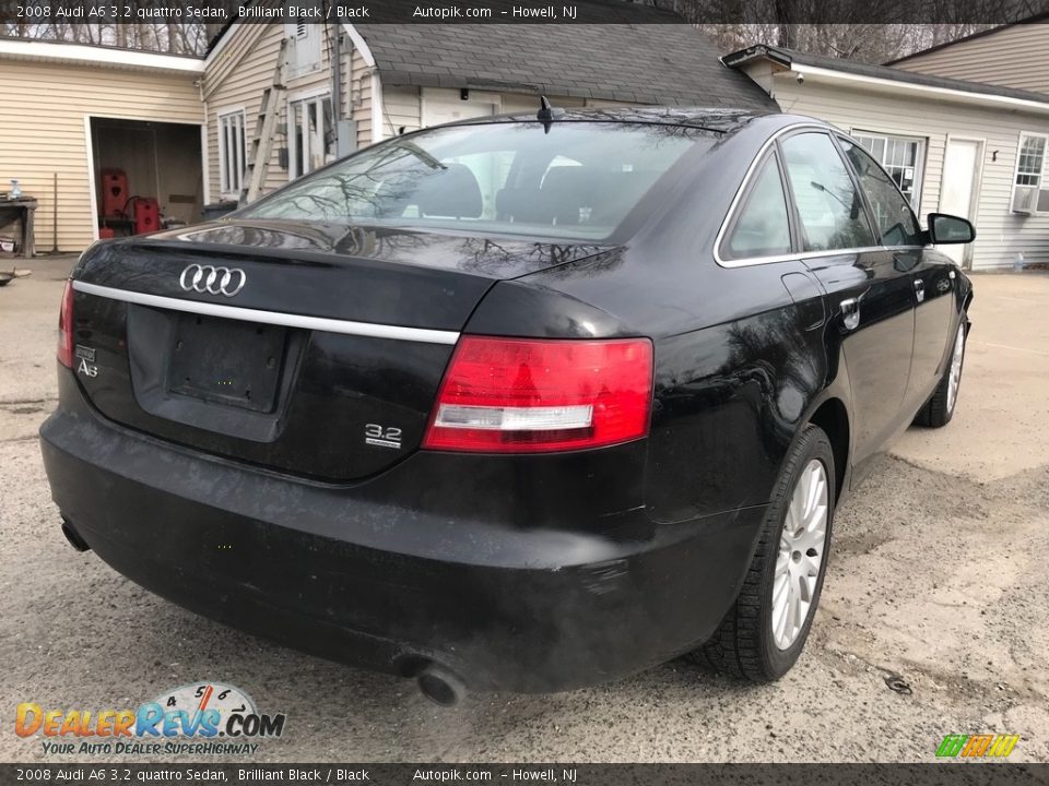 2008 Audi A6 3.2 quattro Sedan Brilliant Black / Black Photo #7