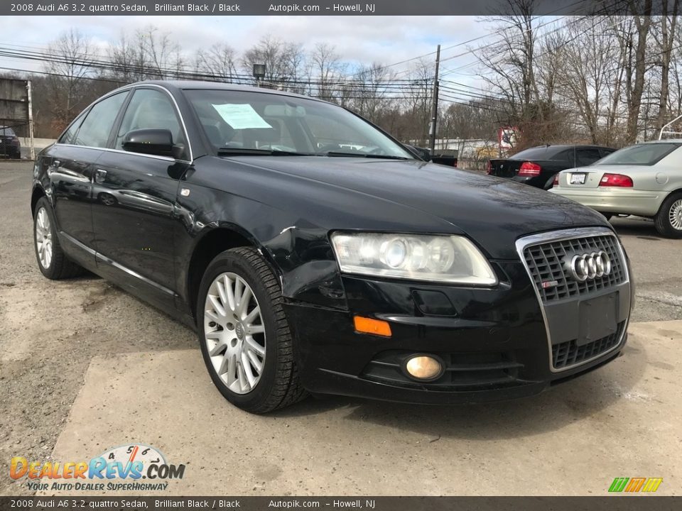 2008 Audi A6 3.2 quattro Sedan Brilliant Black / Black Photo #9