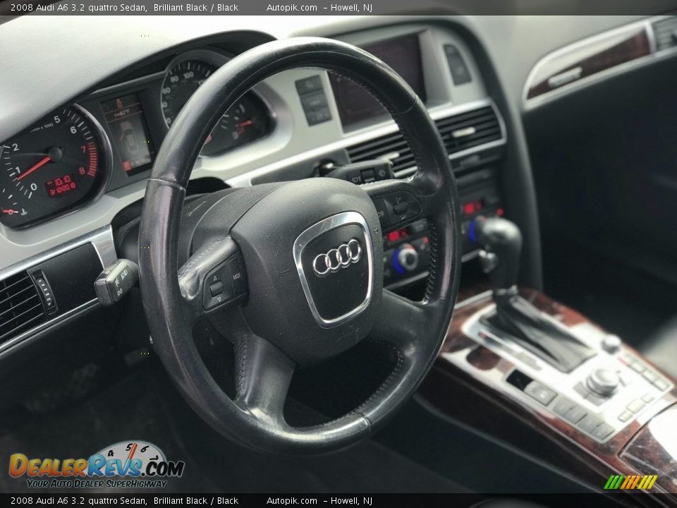 2008 Audi A6 3.2 quattro Sedan Brilliant Black / Black Photo #11