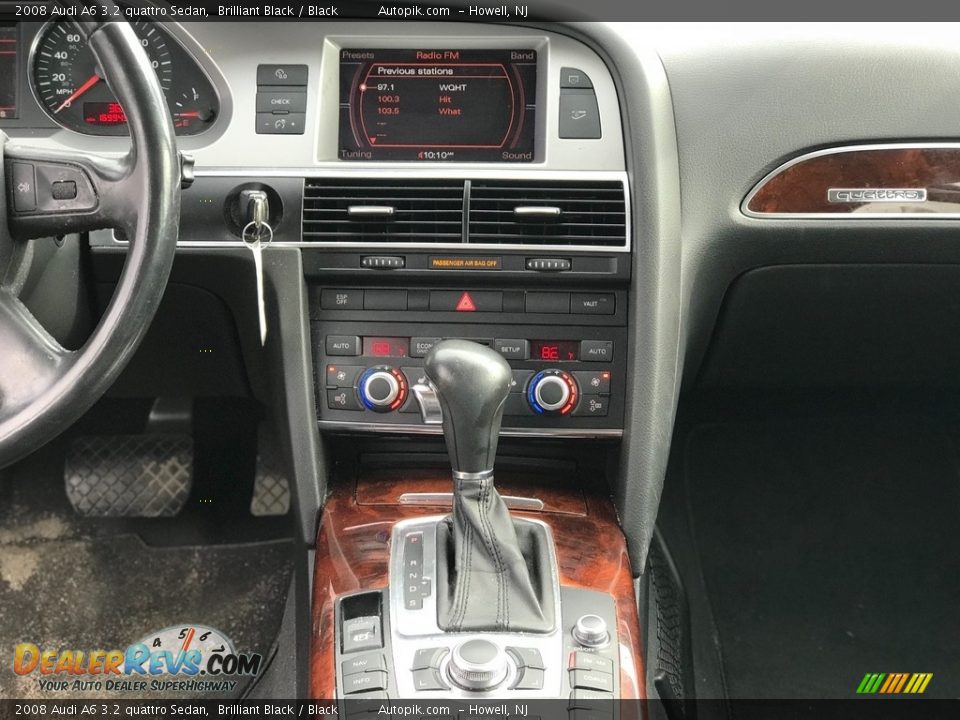 2008 Audi A6 3.2 quattro Sedan Brilliant Black / Black Photo #13