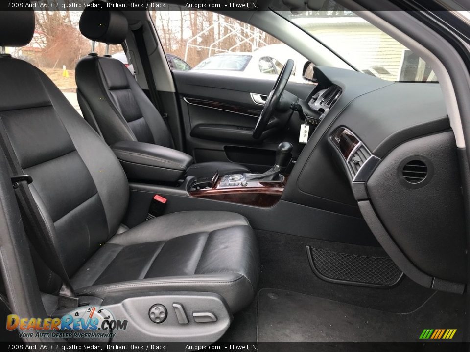 2008 Audi A6 3.2 quattro Sedan Brilliant Black / Black Photo #16