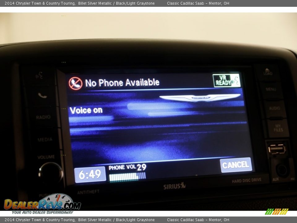 2014 Chrysler Town & Country Touring Billet Silver Metallic / Black/Light Graystone Photo #11