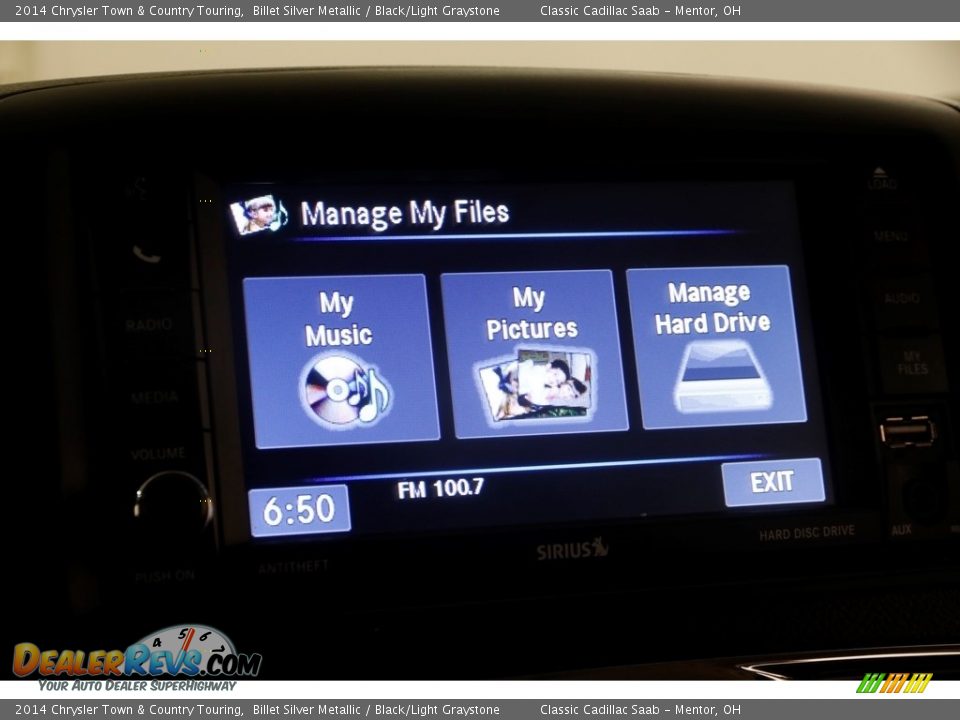 2014 Chrysler Town & Country Touring Billet Silver Metallic / Black/Light Graystone Photo #12