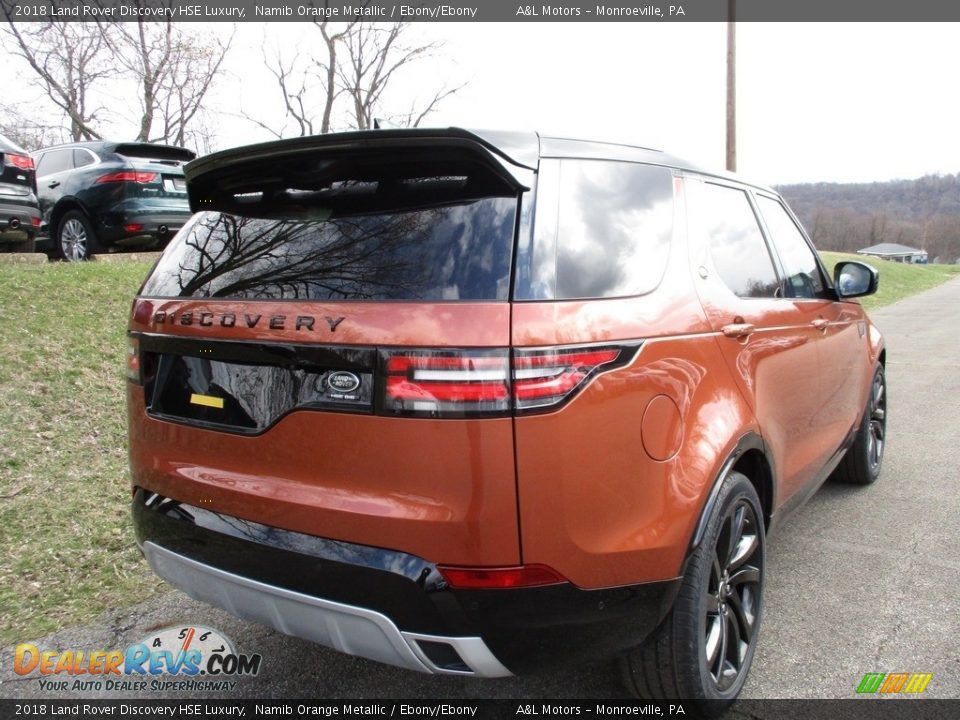 2018 Land Rover Discovery HSE Luxury Namib Orange Metallic / Ebony/Ebony Photo #11