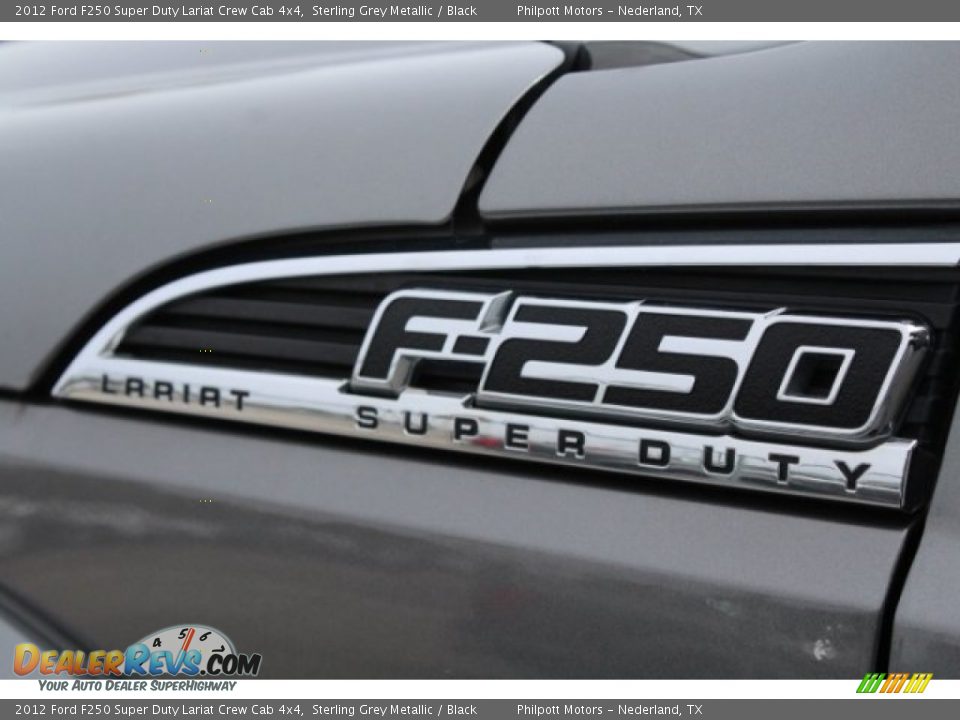 2012 Ford F250 Super Duty Lariat Crew Cab 4x4 Sterling Grey Metallic / Black Photo #7
