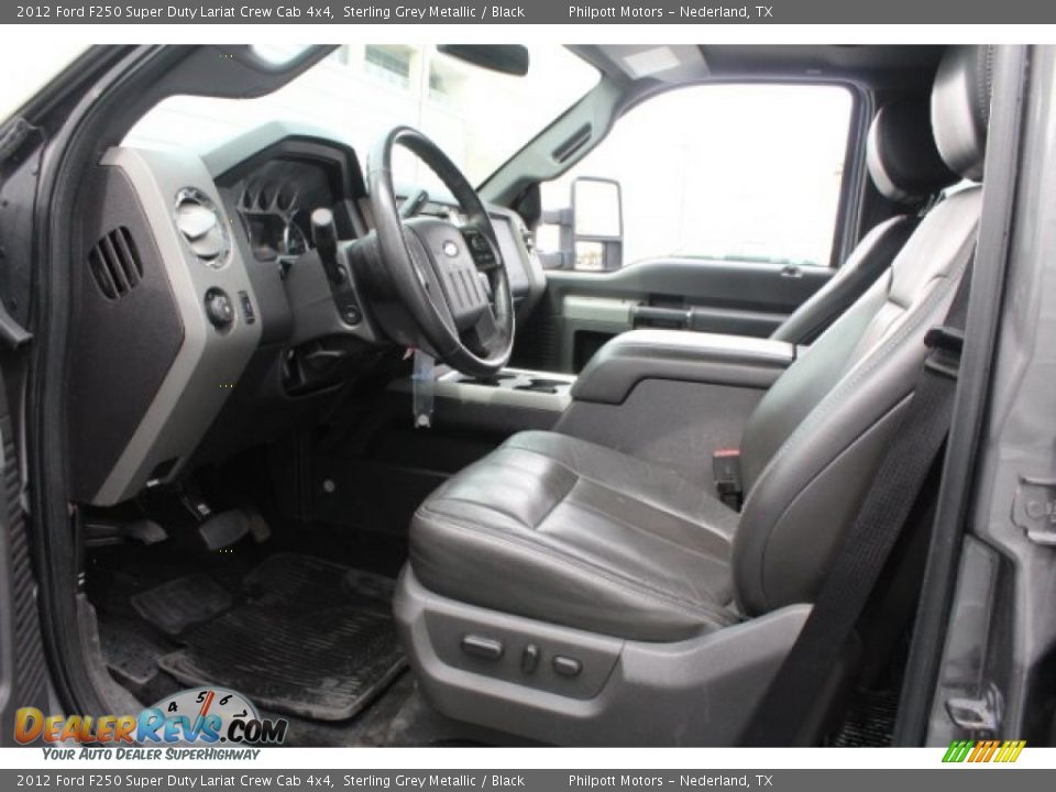 2012 Ford F250 Super Duty Lariat Crew Cab 4x4 Sterling Grey Metallic / Black Photo #17