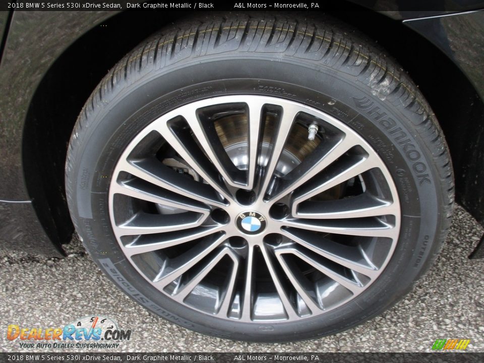 2018 BMW 5 Series 530i xDrive Sedan Dark Graphite Metallic / Black Photo #6