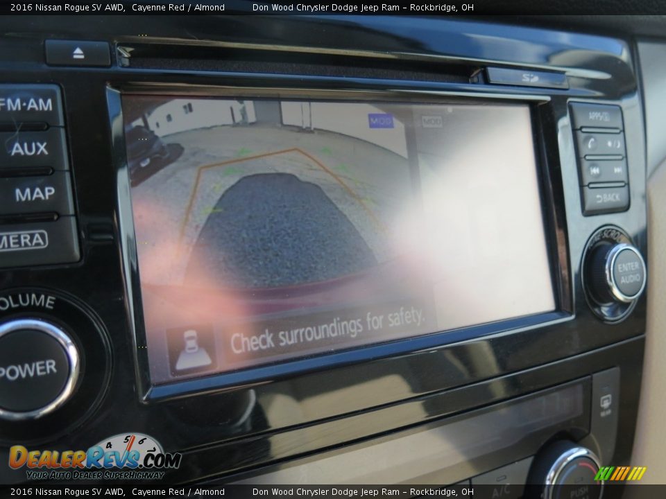 2016 Nissan Rogue SV AWD Cayenne Red / Almond Photo #2