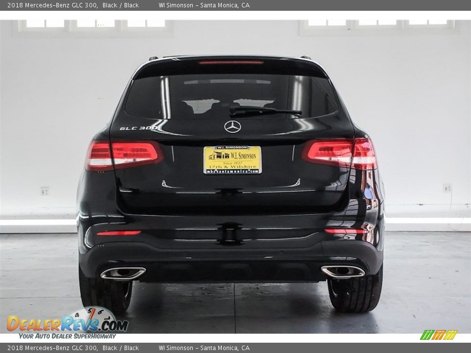 2018 Mercedes-Benz GLC 300 Black / Black Photo #4