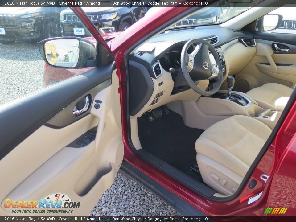 2016 Nissan Rogue SV AWD Cayenne Red / Almond Photo #26