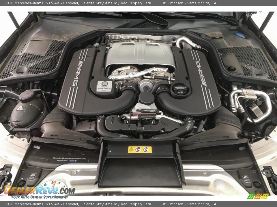 2018 Mercedes-Benz C 63 S AMG Cabriolet 4.0 Liter AMG biturbo DOHC 32-Valve VVT V8 Engine Photo #9