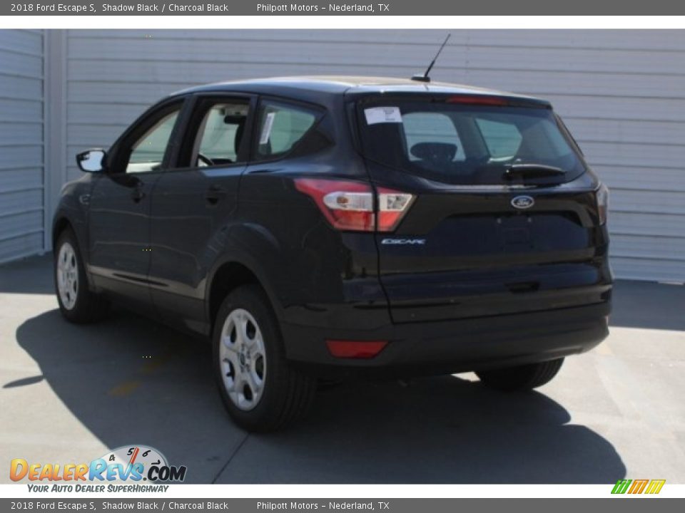 2018 Ford Escape S Shadow Black / Charcoal Black Photo #6