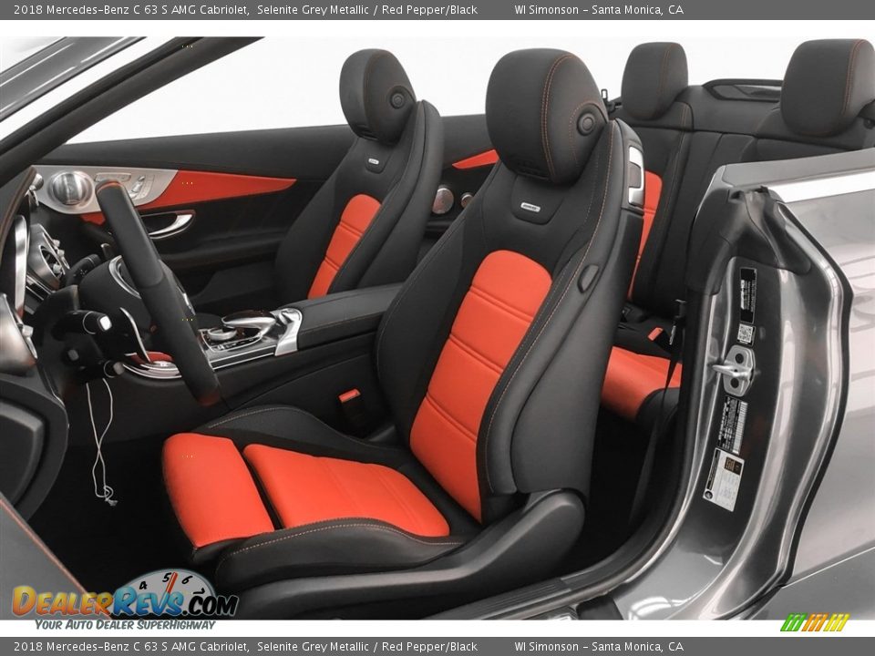 Red Pepper/Black Interior - 2018 Mercedes-Benz C 63 S AMG Cabriolet Photo #14