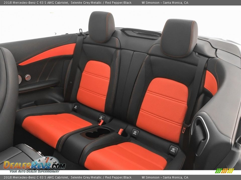 Rear Seat of 2018 Mercedes-Benz C 63 S AMG Cabriolet Photo #17