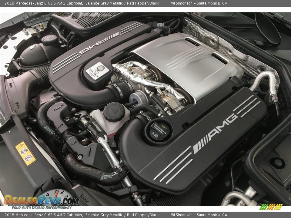 2018 Mercedes-Benz C 63 S AMG Cabriolet 4.0 Liter AMG biturbo DOHC 32-Valve VVT V8 Engine Photo #31