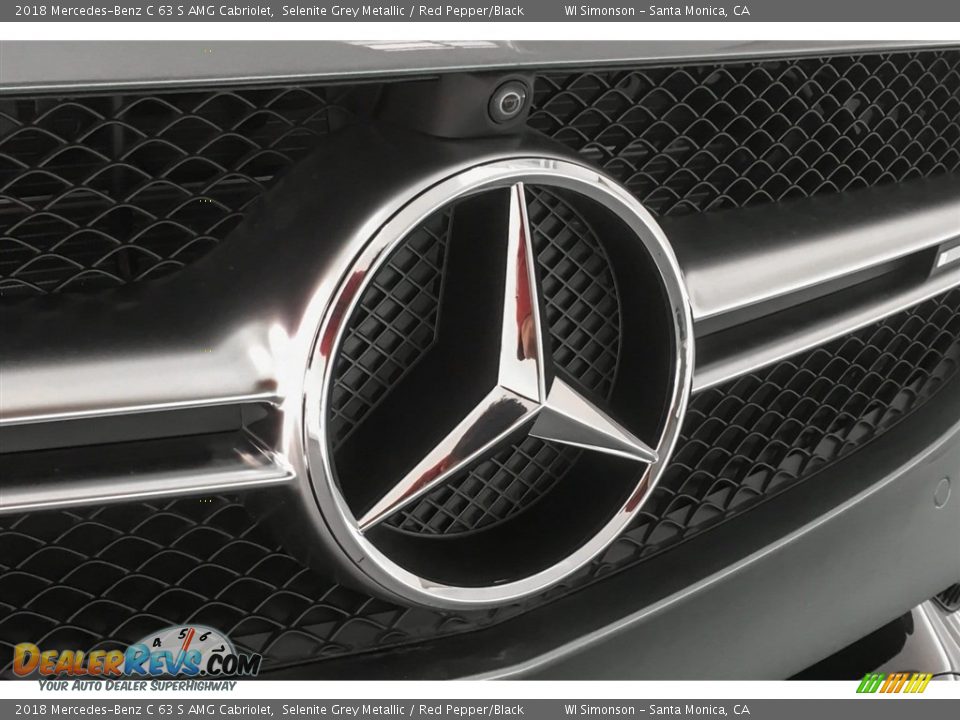 2018 Mercedes-Benz C 63 S AMG Cabriolet Selenite Grey Metallic / Red Pepper/Black Photo #33