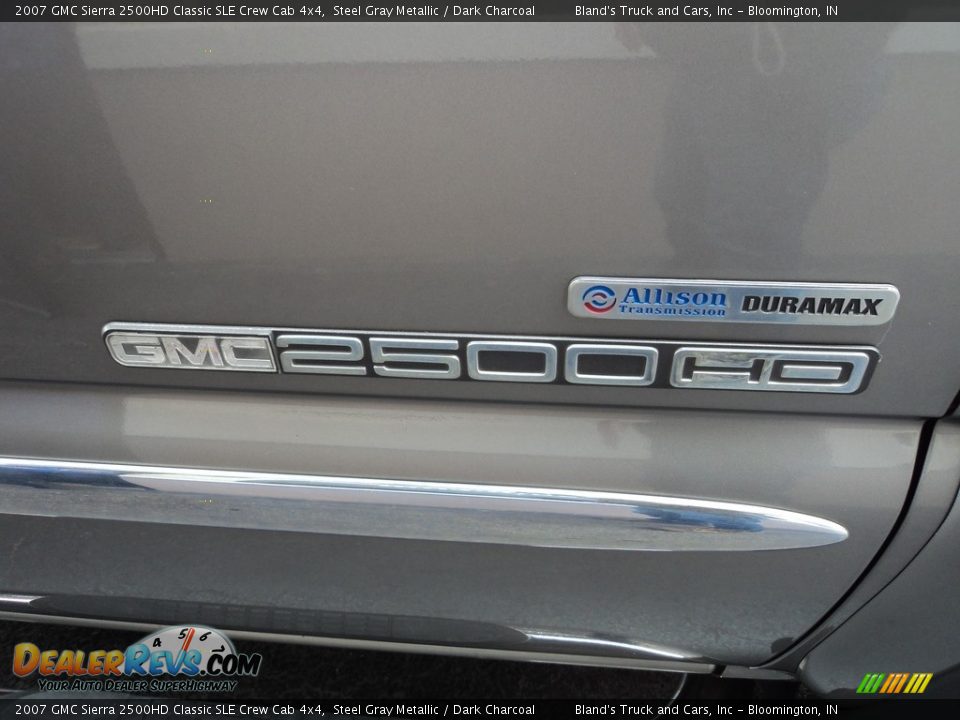 2007 GMC Sierra 2500HD Classic SLE Crew Cab 4x4 Steel Gray Metallic / Dark Charcoal Photo #31
