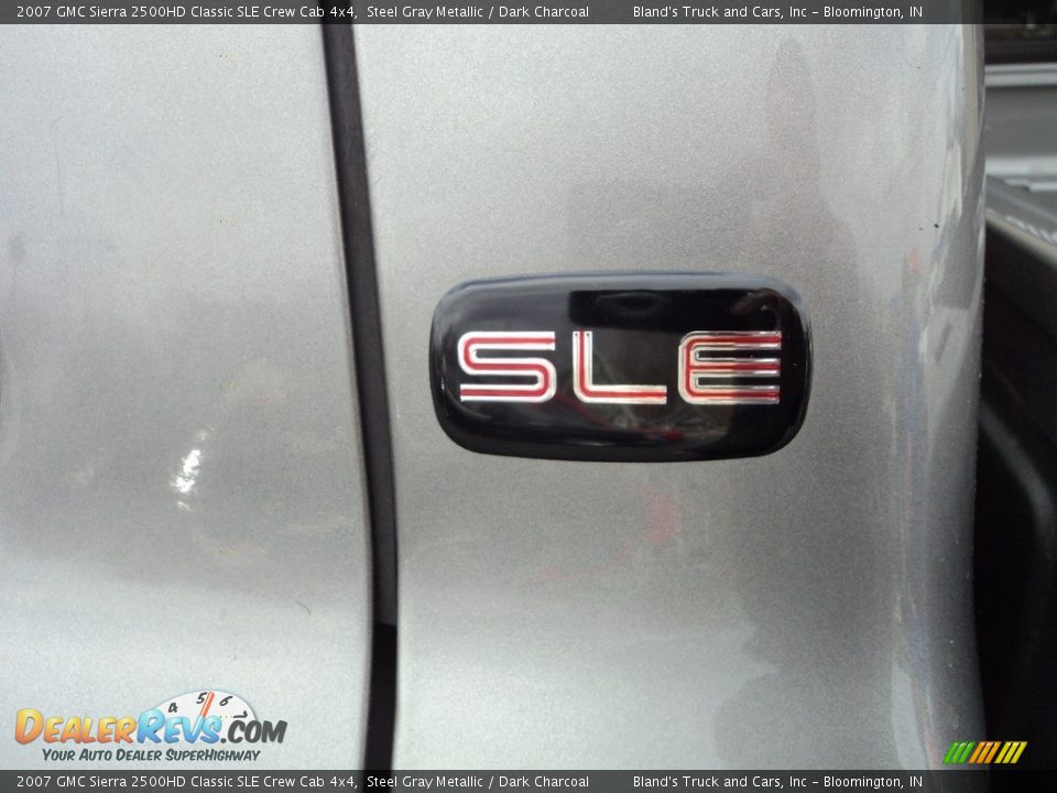 2007 GMC Sierra 2500HD Classic SLE Crew Cab 4x4 Steel Gray Metallic / Dark Charcoal Photo #36
