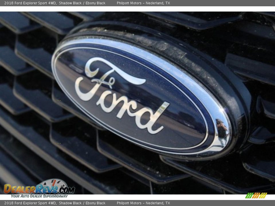 2018 Ford Explorer Sport 4WD Shadow Black / Ebony Black Photo #4