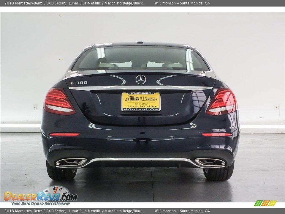 2018 Mercedes-Benz E 300 Sedan Lunar Blue Metallic / Macchiato Beige/Black Photo #4