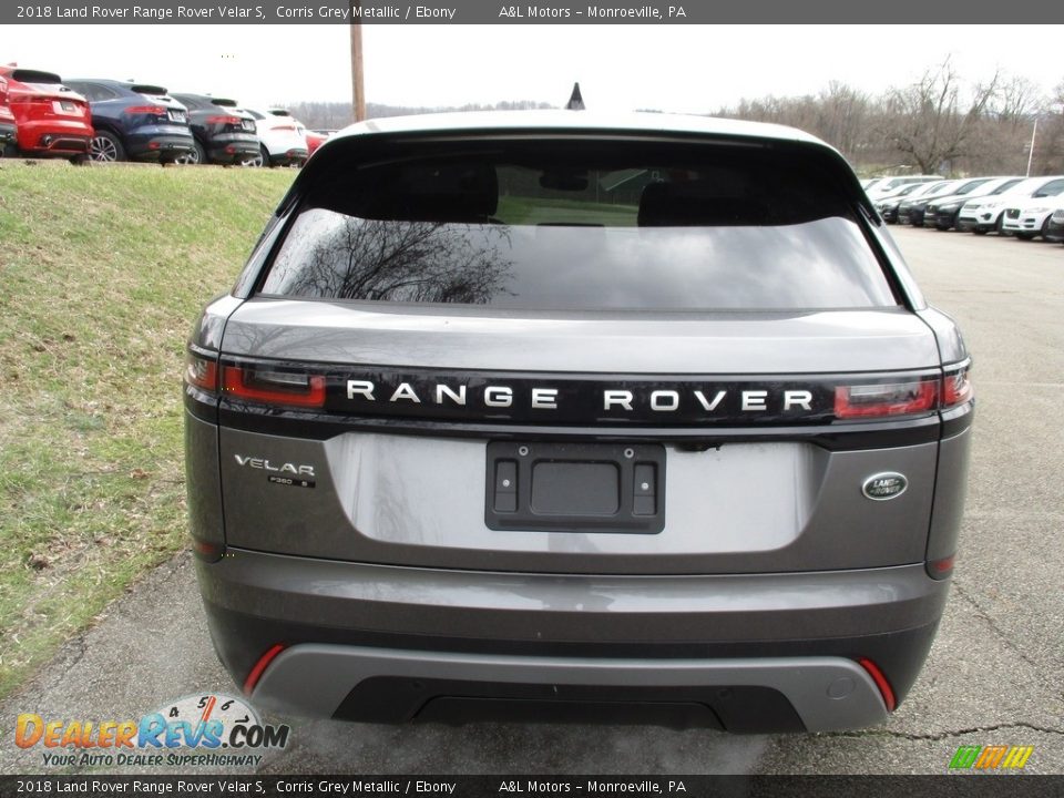 2018 Land Rover Range Rover Velar S Corris Grey Metallic / Ebony Photo #7