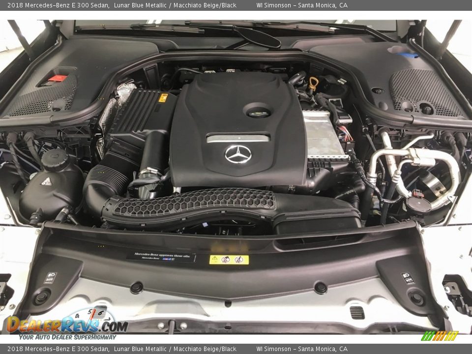 2018 Mercedes-Benz E 300 Sedan Lunar Blue Metallic / Macchiato Beige/Black Photo #8