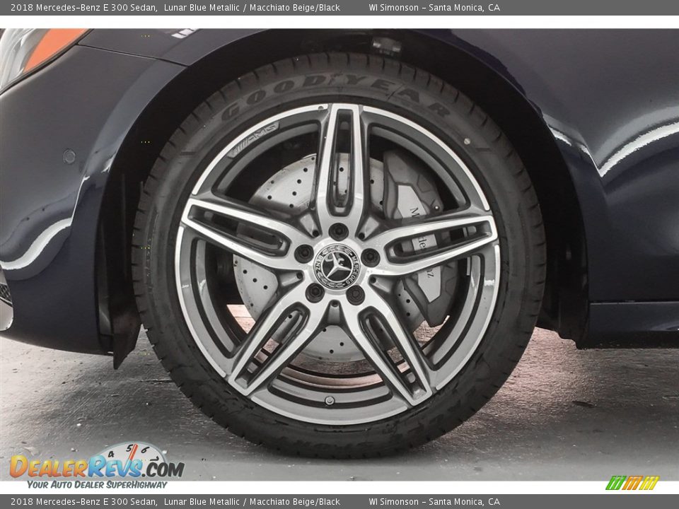 2018 Mercedes-Benz E 300 Sedan Lunar Blue Metallic / Macchiato Beige/Black Photo #9