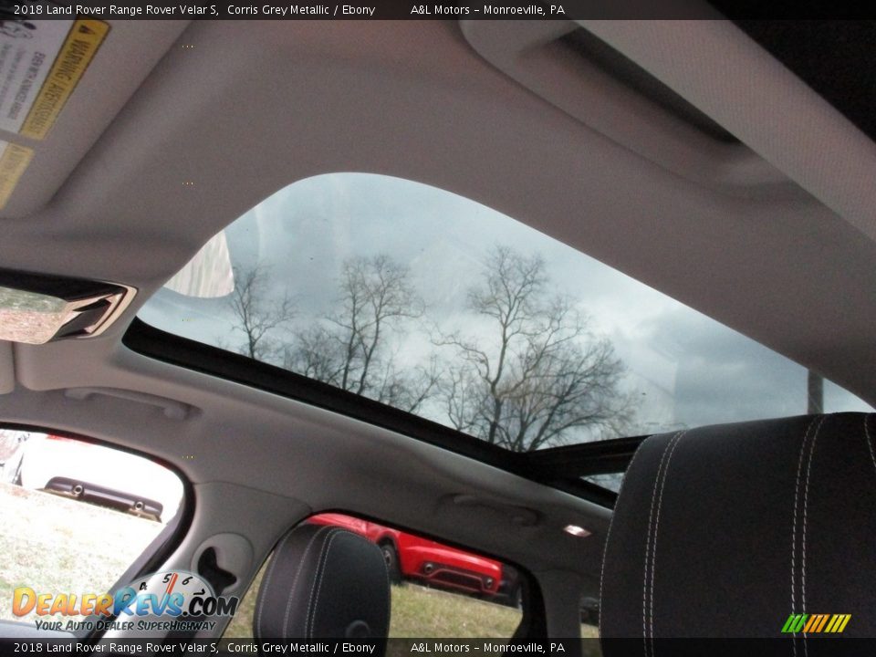 2018 Land Rover Range Rover Velar S Corris Grey Metallic / Ebony Photo #14