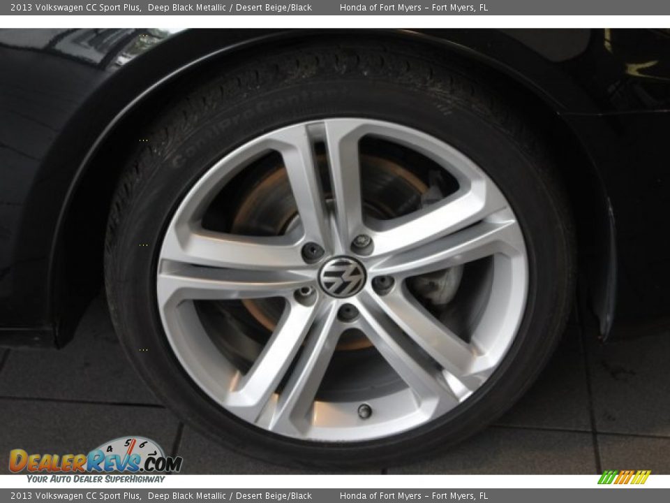 2013 Volkswagen CC Sport Plus Deep Black Metallic / Desert Beige/Black Photo #10