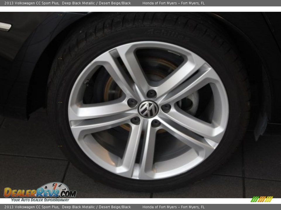 2013 Volkswagen CC Sport Plus Deep Black Metallic / Desert Beige/Black Photo #11