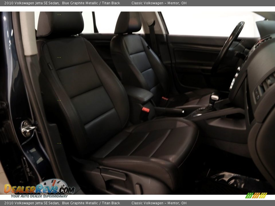 2010 Volkswagen Jetta SE Sedan Blue Graphite Metallic / Titan Black Photo #12