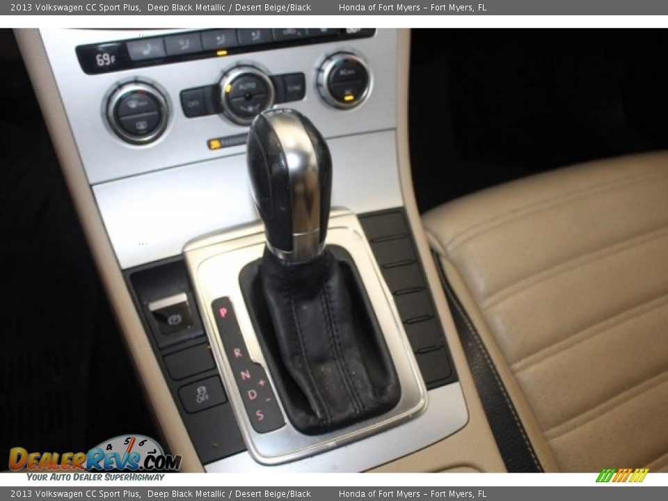 2013 Volkswagen CC Sport Plus Deep Black Metallic / Desert Beige/Black Photo #29