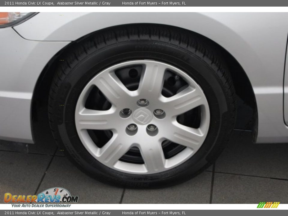 2011 Honda Civic LX Coupe Alabaster Silver Metallic / Gray Photo #12