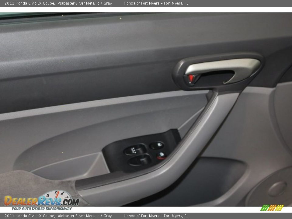 2011 Honda Civic LX Coupe Alabaster Silver Metallic / Gray Photo #14