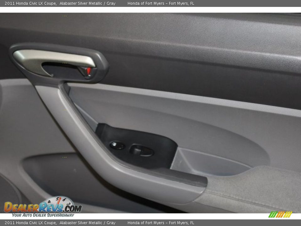 2011 Honda Civic LX Coupe Alabaster Silver Metallic / Gray Photo #33