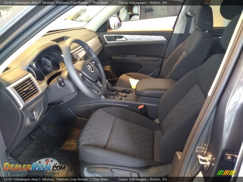Titan Black Interior - 2018 Volkswagen Atlas S 4Motion Photo #3