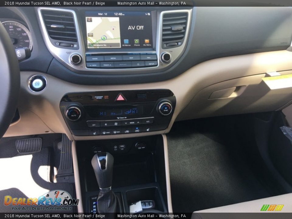 2018 Hyundai Tucson SEL AWD Black Noir Pearl / Beige Photo #14