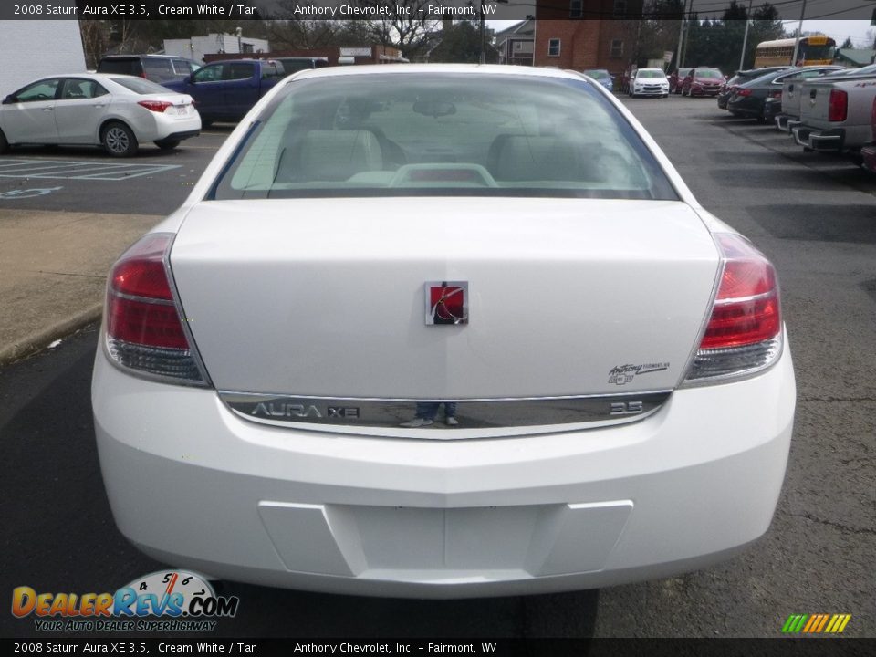 2008 Saturn Aura XE 3.5 Cream White / Tan Photo #5