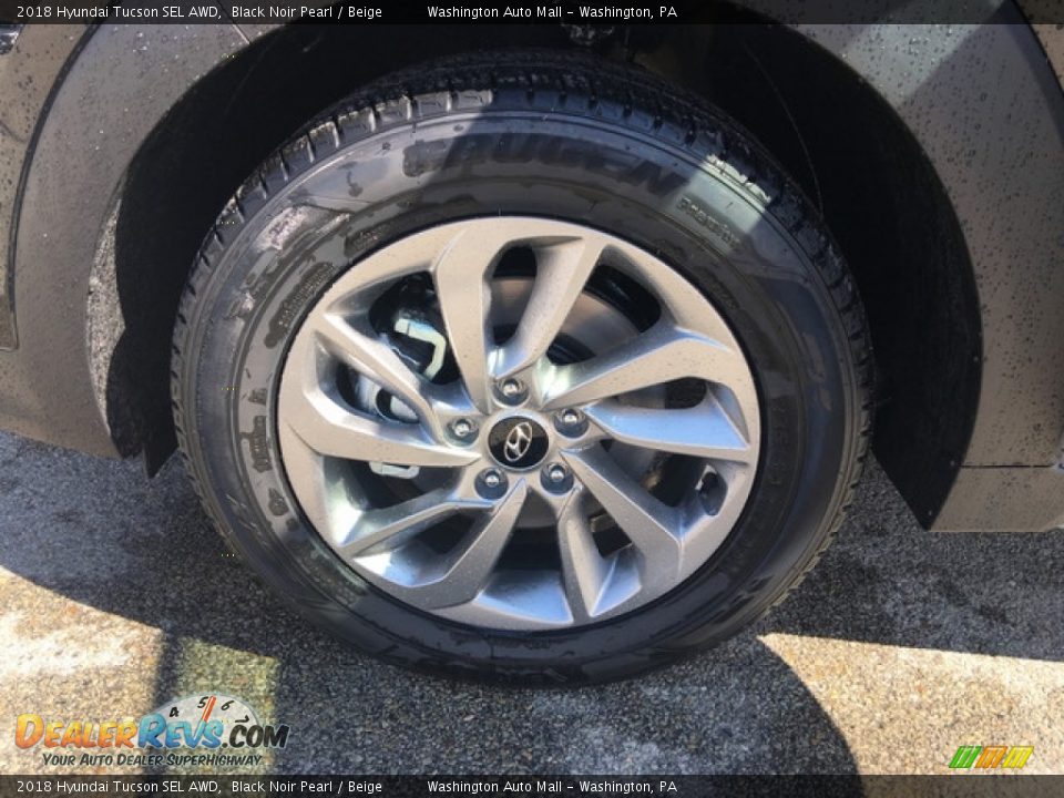 2018 Hyundai Tucson SEL AWD Black Noir Pearl / Beige Photo #27
