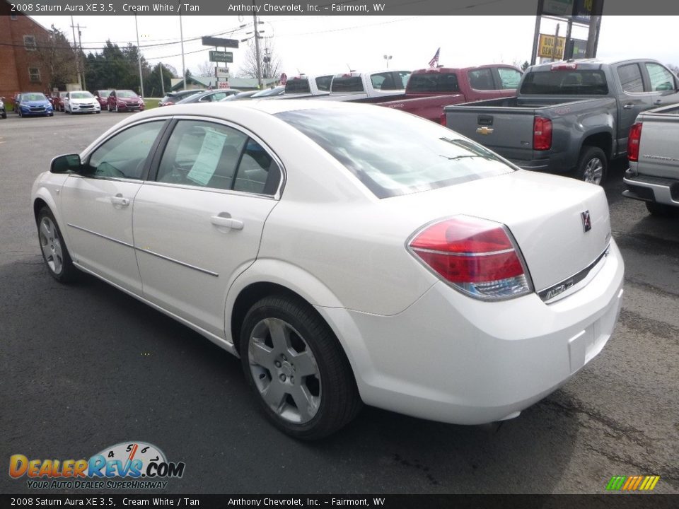 2008 Saturn Aura XE 3.5 Cream White / Tan Photo #6