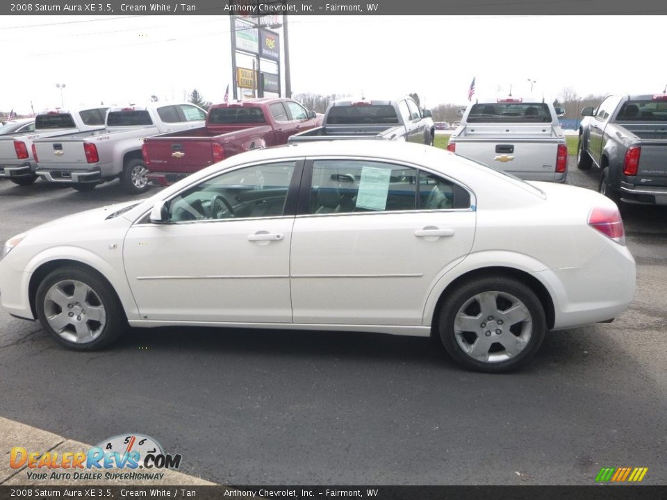 2008 Saturn Aura XE 3.5 Cream White / Tan Photo #7