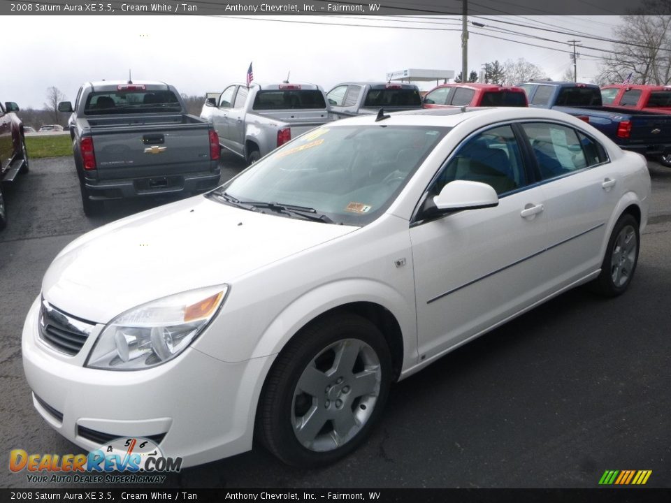 2008 Saturn Aura XE 3.5 Cream White / Tan Photo #8