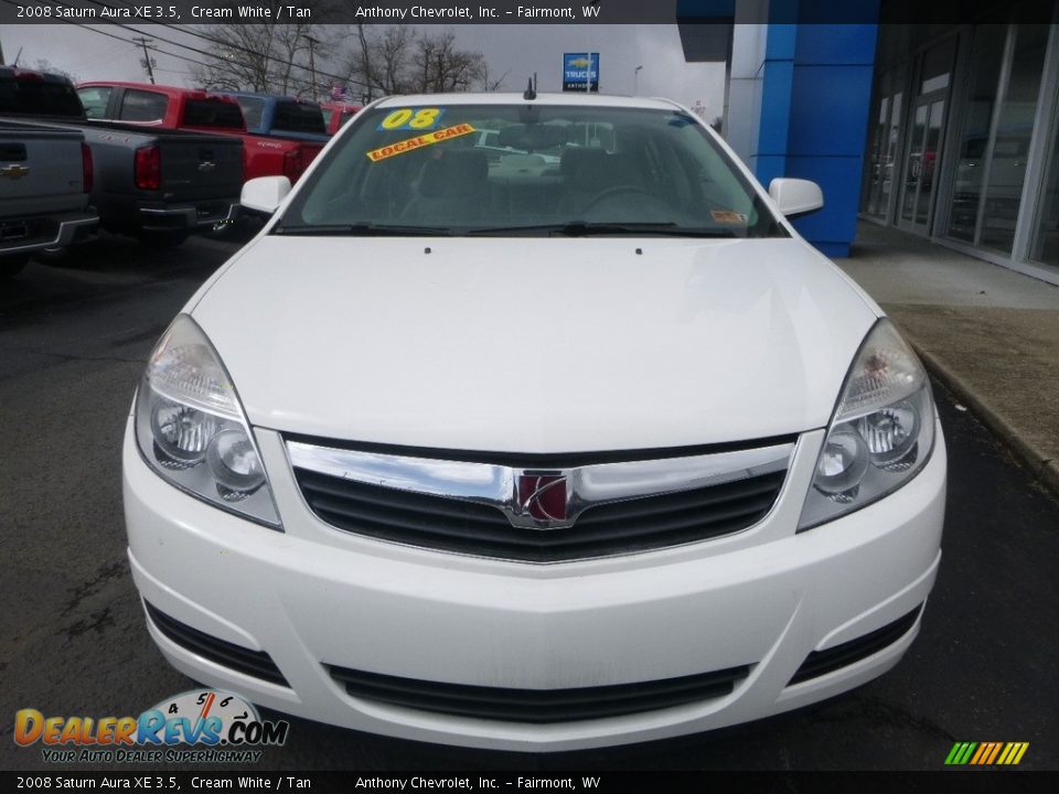 2008 Saturn Aura XE 3.5 Cream White / Tan Photo #9