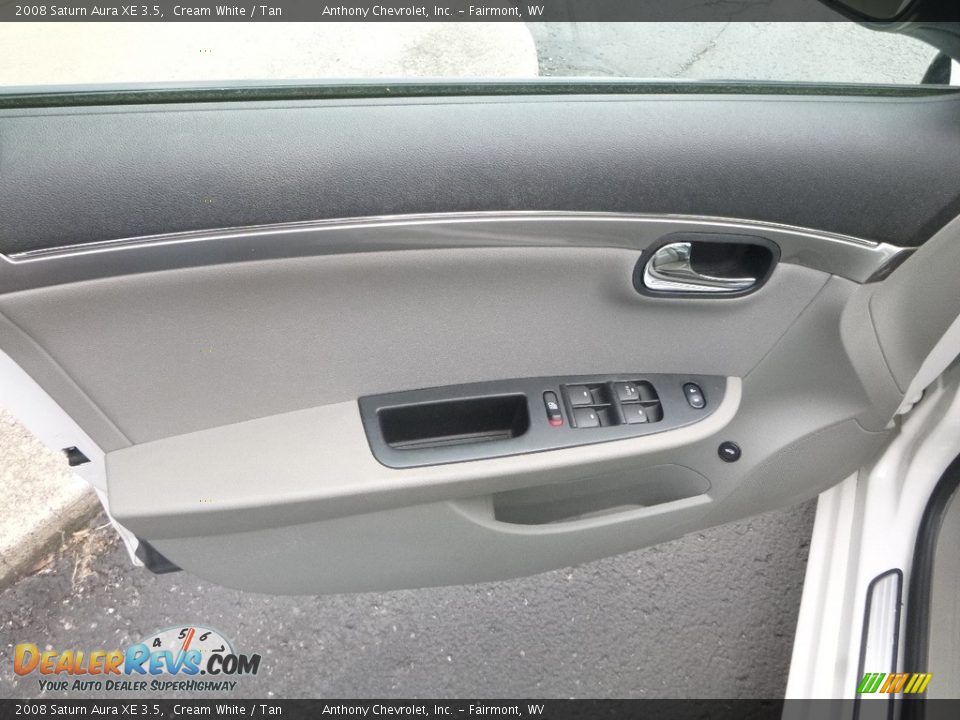 2008 Saturn Aura XE 3.5 Cream White / Tan Photo #14