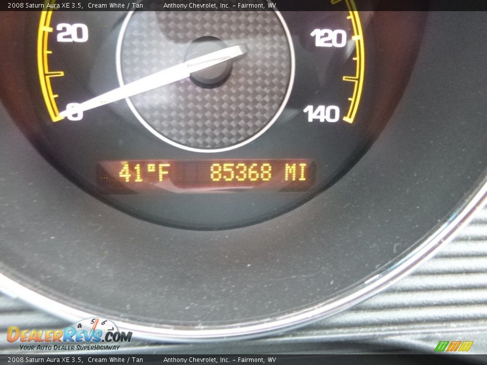2008 Saturn Aura XE 3.5 Cream White / Tan Photo #19