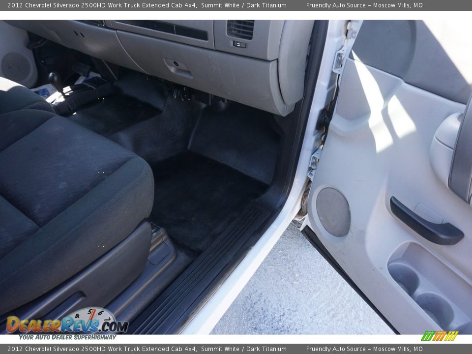 2012 Chevrolet Silverado 2500HD Work Truck Extended Cab 4x4 Summit White / Dark Titanium Photo #24